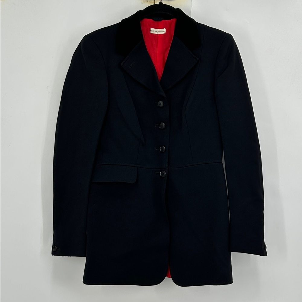 HARRY HALL Riding Jacket with Velvet Collar Black